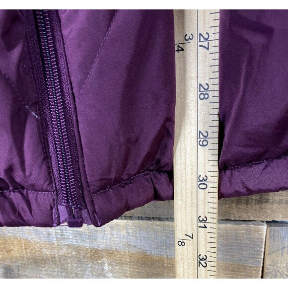 Women's 54in Bust Purple Reversible Puffer Mid Length Jacket Quilted Lined Coat - Picture 11 of 11